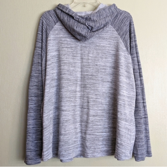 Natural Reflections Blue Gray French Terry Hoodie Graphic "It's Too A.M. for me” - Picture 13 of 16